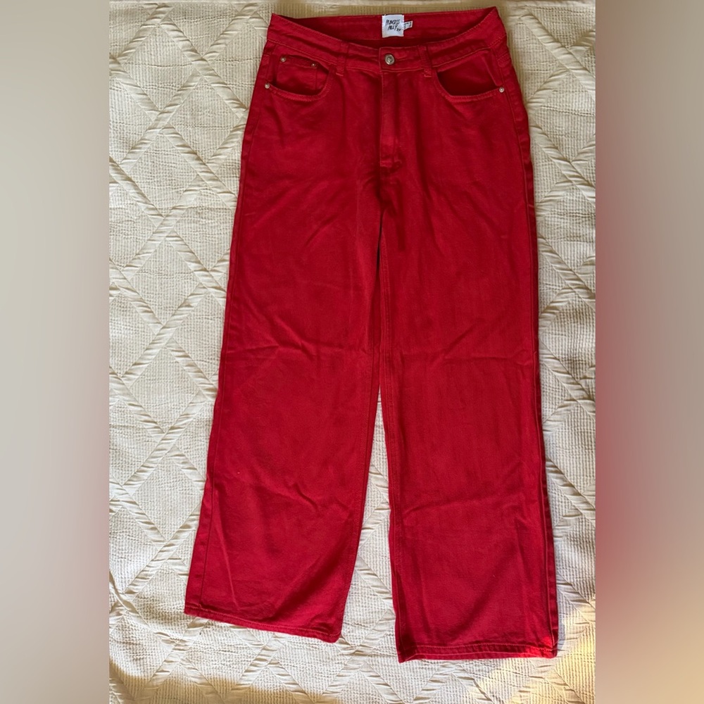 Princess Polly Bold Red Trousers - Picture 4 of 13